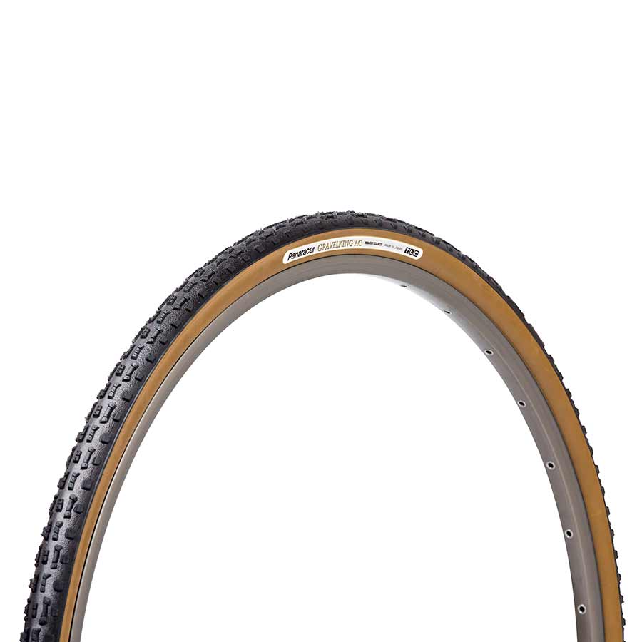 Panaracer, GravelKing AC, Tire, 700x35C, Folding, Tubeless Ready, ZSG Natural, Anti-Flat Casing, Brown