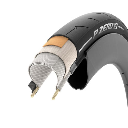 Pirelli, PZero Race TLR, Road Tire, 700x26C, Folding, Tubeless Ready, SmartEVO, 127TPI, Black, Made in Italy