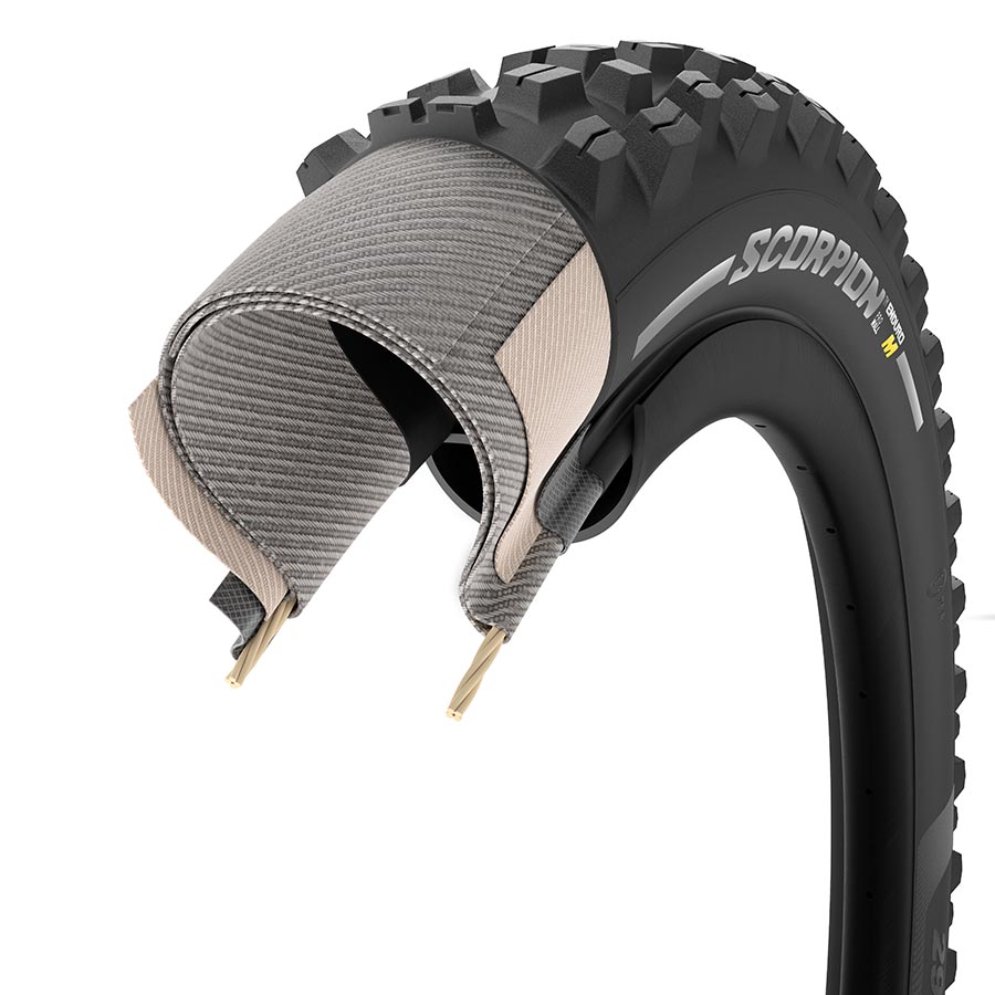 Pirelli, Scorpion Enduro M, Mountain Tire, 275x2.60, Folding, Tubeless Ready, SmartGRIP Gravity, HardWALL, 60TPI, Black