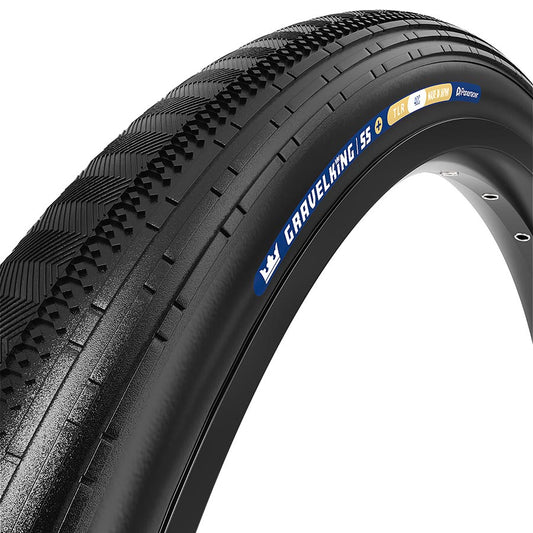 Panaracer, GravelKing SS+, Gravel Tire, 700x28C, Folding, Clincher, ZSG AR, Tuff Tex+, 120, Black