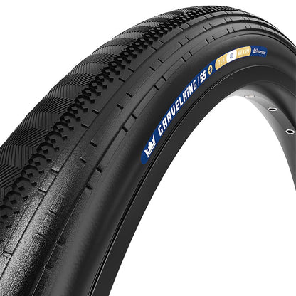 Panaracer, GravelKing SS+, Gravel Tire, 700x28C, Folding, Clincher, ZSG AR, Tuff Tex+, 120, Black
