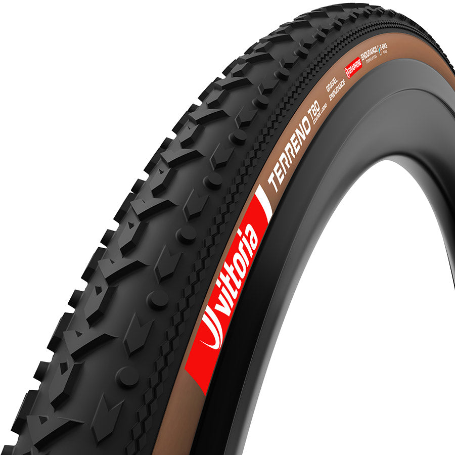 Vittoria, Terreno T80, Gravel Tire, 700x45C, Folding, Tubeless Ready, Endurance Formulation Graphene, Reinforced Nylon, 100TPI, Tanwall
