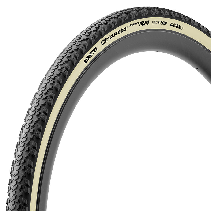 Pirelli, Cinturato Gravel RM HP-Line, Gravel Tire, 700x40C, Folding, Tubeless Ready, SmartEVO GR, ProWALL Gravel, 120TPI, Black