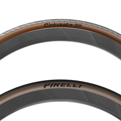 Pirelli, Cinturato EVO TLR, Road Tire, 700x28C, Folding, Tubeless Ready, SmartEVO AS, TechWALL+, 60TPI, Black